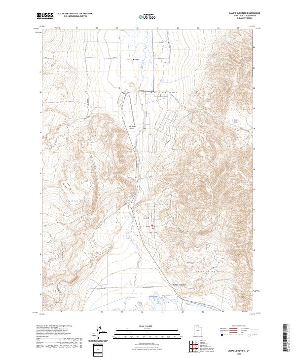 US Topo 7.5-minute map for Lampo Junction UT