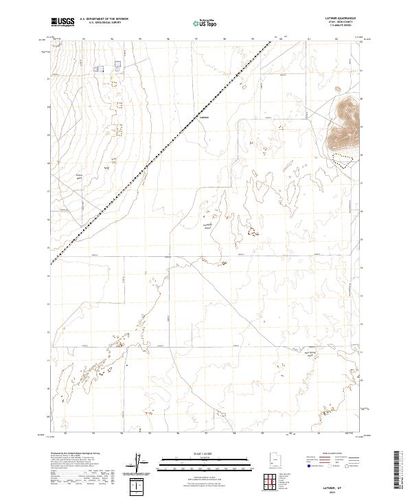 US Topo 7.5-minute map for Latimer UT