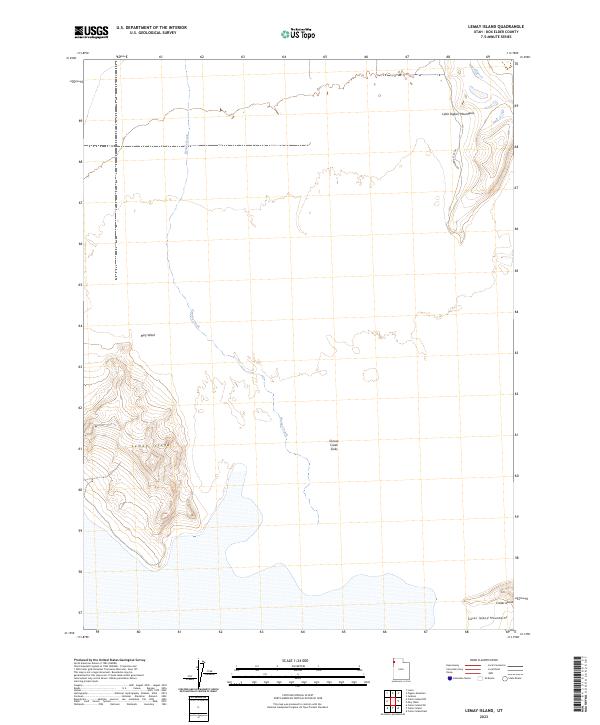 US Topo 7.5-minute map for Lemay Island UT