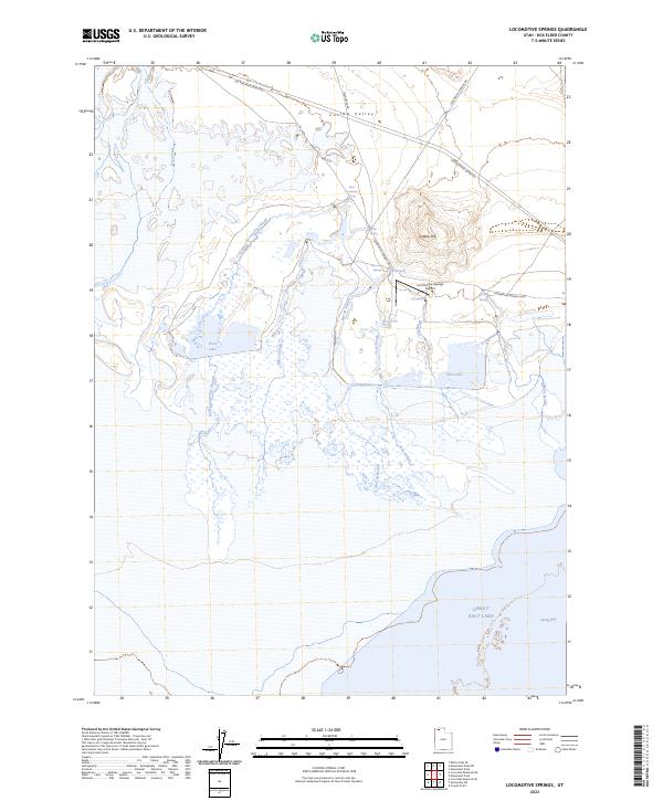 US Topo 7.5-minute map for Locomotive Springs UT