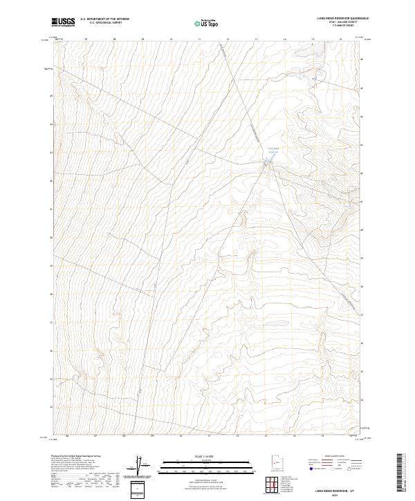 US Topo 7.5-minute map for Long Ridge Reservoir UT