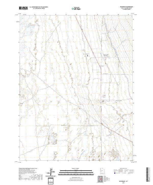 US Topo 7.5-minute map for McCornick UT