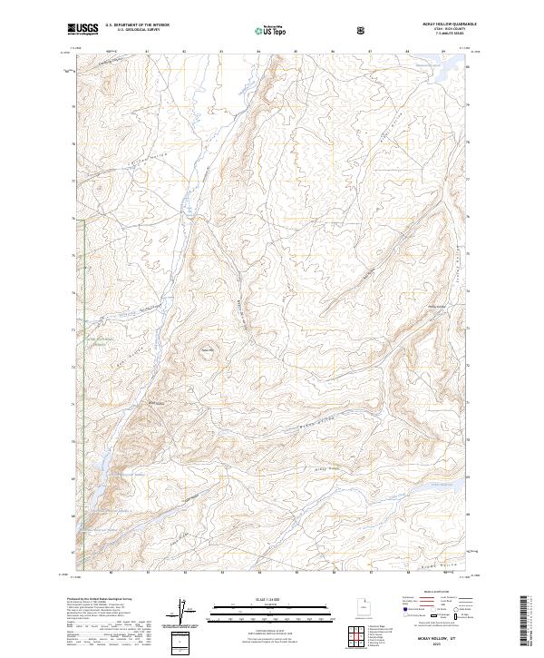 US Topo 7.5-minute map for McKay Hollow UT