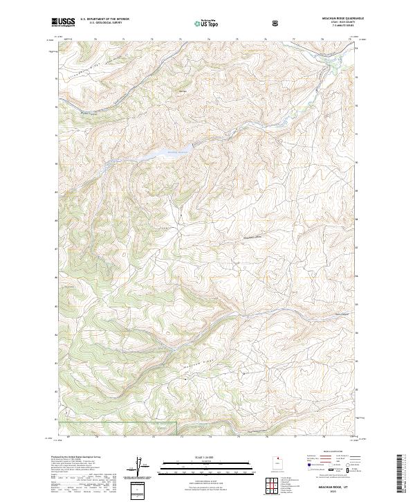 US Topo 7.5-minute map for Meachum Ridge UT