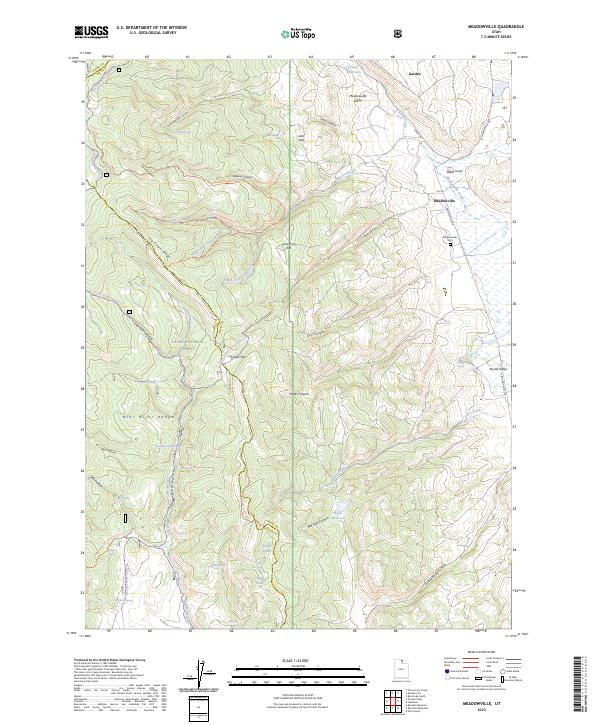 US Topo 7.5-minute map for Meadowville UT