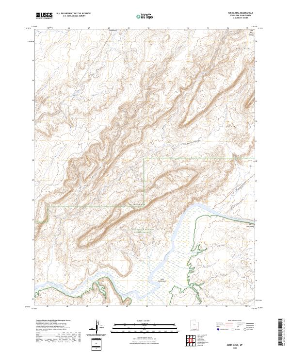 US Topo 7.5-minute map for Mikes Mesa UT