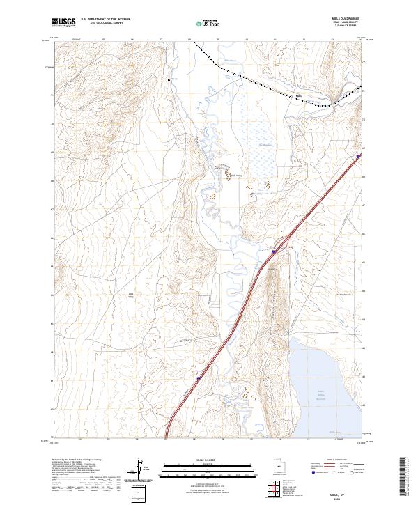 US Topo 7.5-minute map for Mills UT