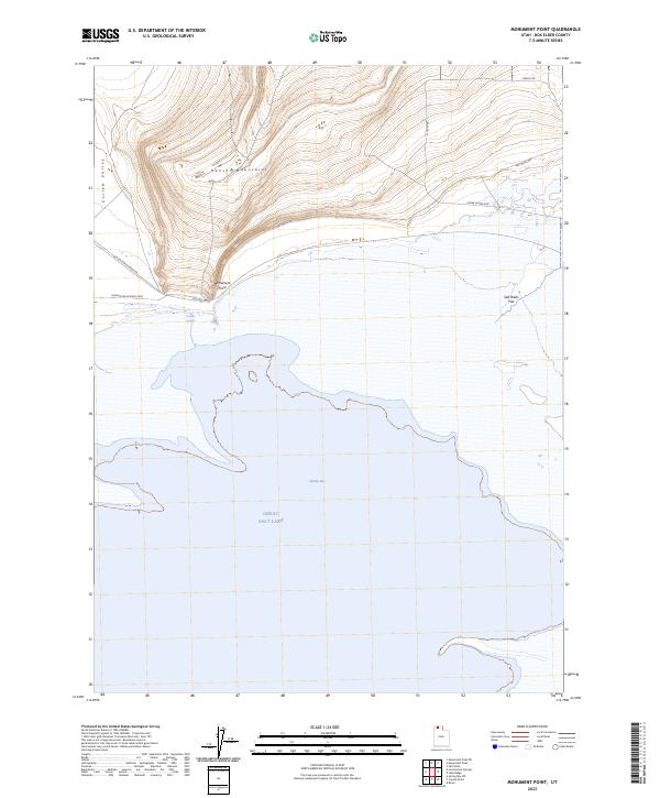 US Topo 7.5-minute map for Monument Point UT