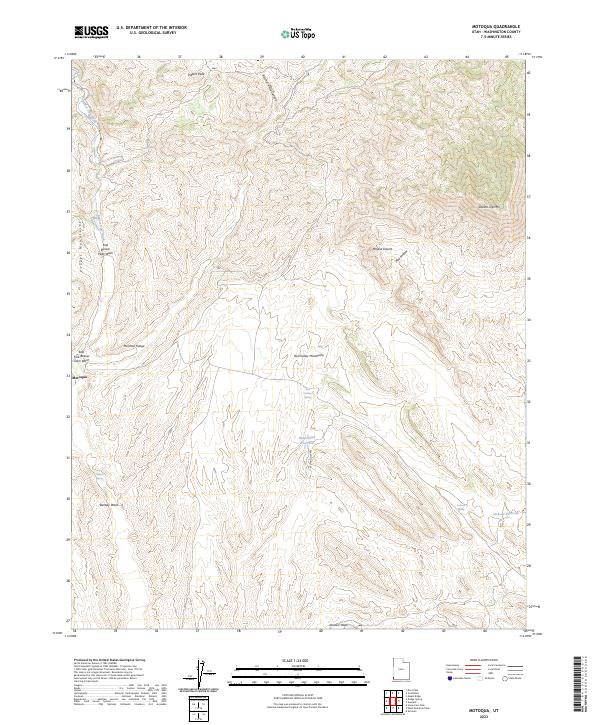 US Topo 7.5-minute map for Motoqua UT