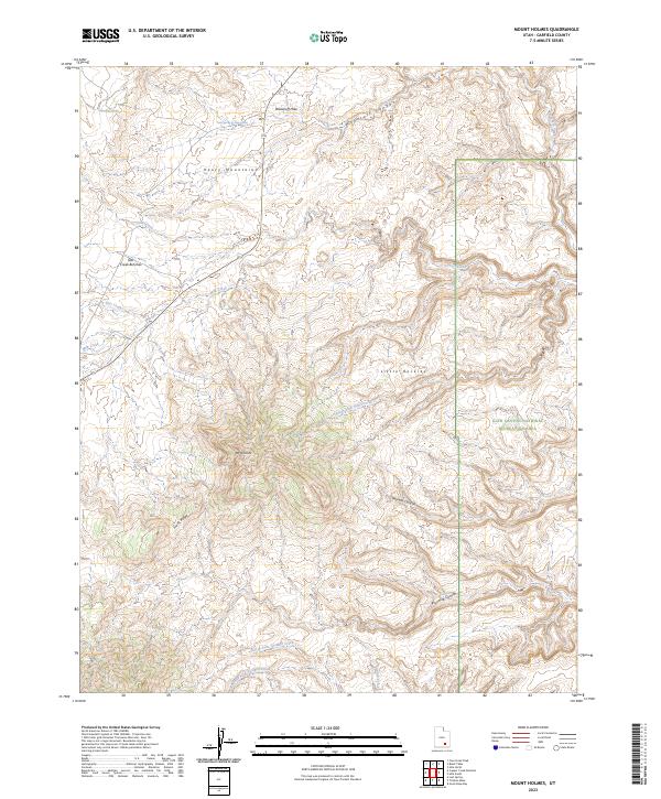 US Topo 7.5-minute map for Mount Holmes UT