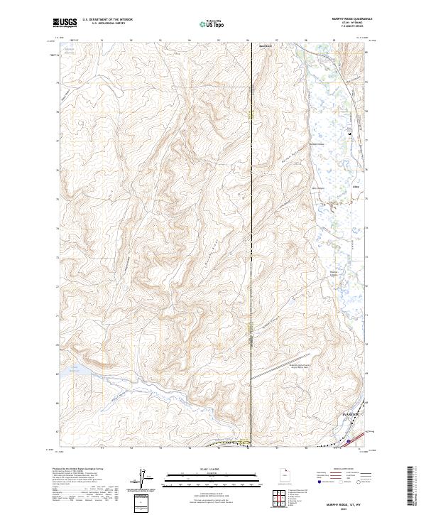 US Topo 7.5-minute map for Murphy Ridge UTWY