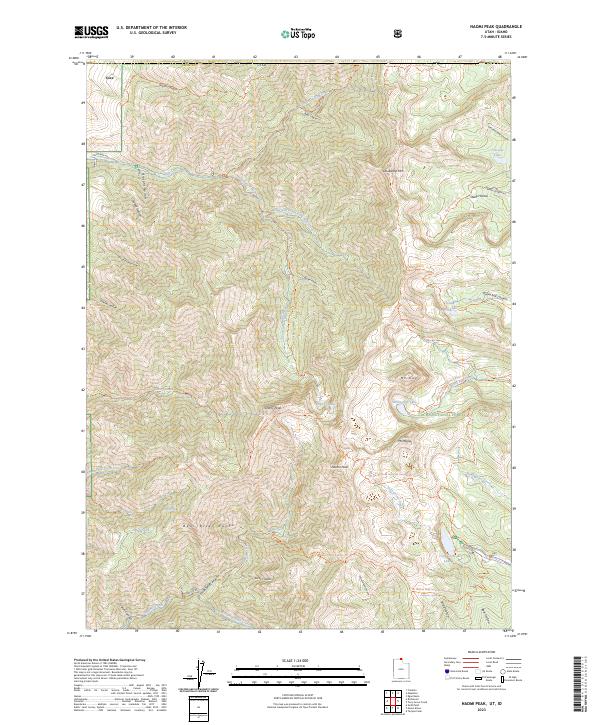 US Topo 7.5-minute map for Naomi Peak UTID