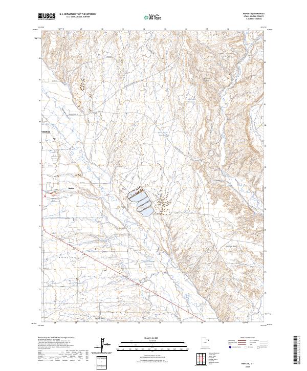 US Topo 7.5-minute map for Naples UT