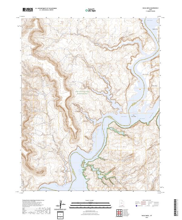 US Topo 7.5-minute map for Nasja Mesa UT