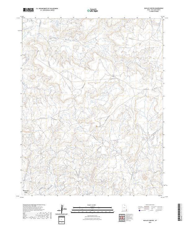 US Topo 7.5-minute map for Navajo Canyon UT