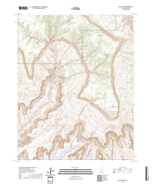 US Topo 7.5-minute map for Navajo Point UT