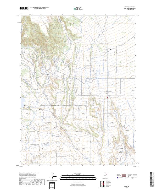 US Topo 7.5-minute map for Neola UT