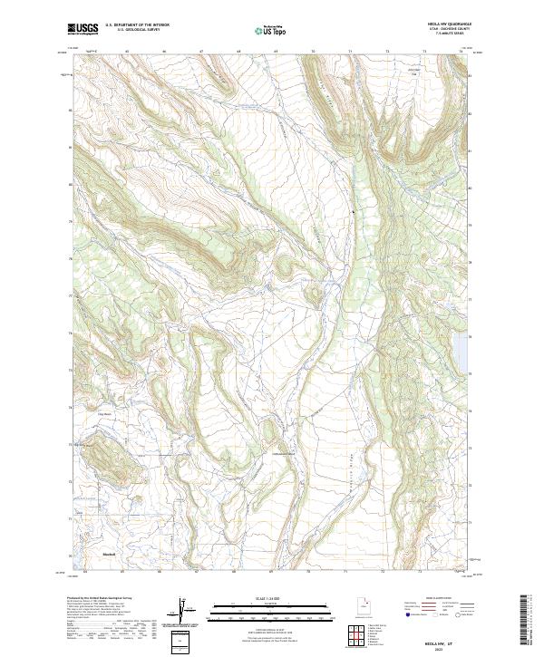 US Topo 7.5-minute map for Neola NW UT