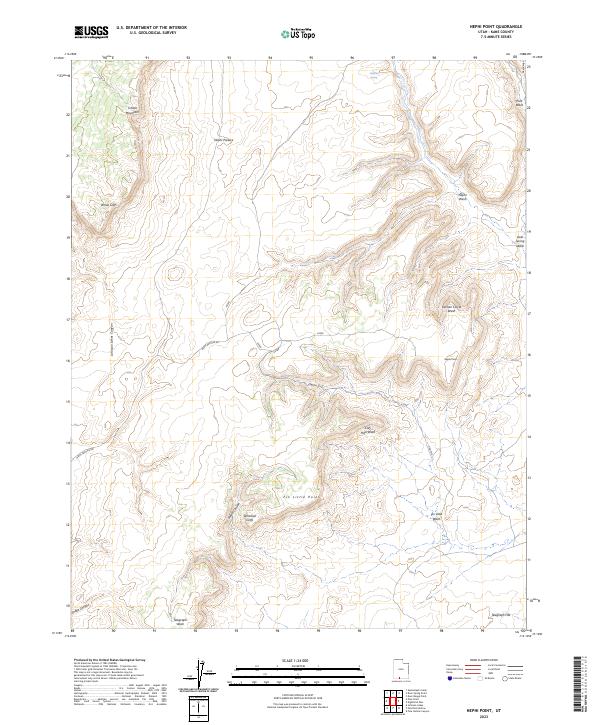 US Topo 7.5-minute map for Nephi Point UT