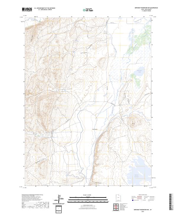 US Topo 7.5-minute map for Neponset Reservoir NW UT