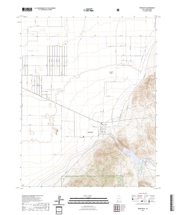 US Topo 7.5-minute map for Newcastle UT