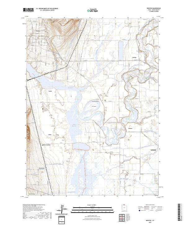 US Topo 7.5-minute map for Newton UT