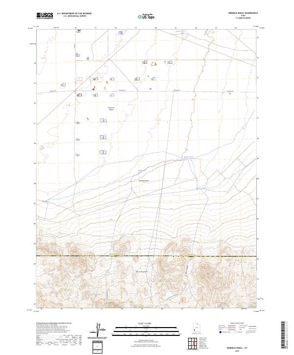 US Topo 7.5-minute map for Ninemile Knoll UT