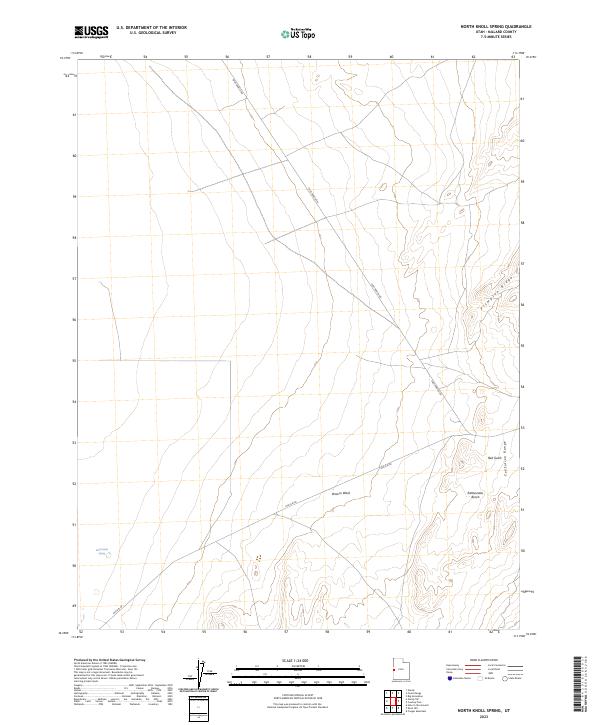 US Topo 7.5-minute map for North Knoll Spring UT