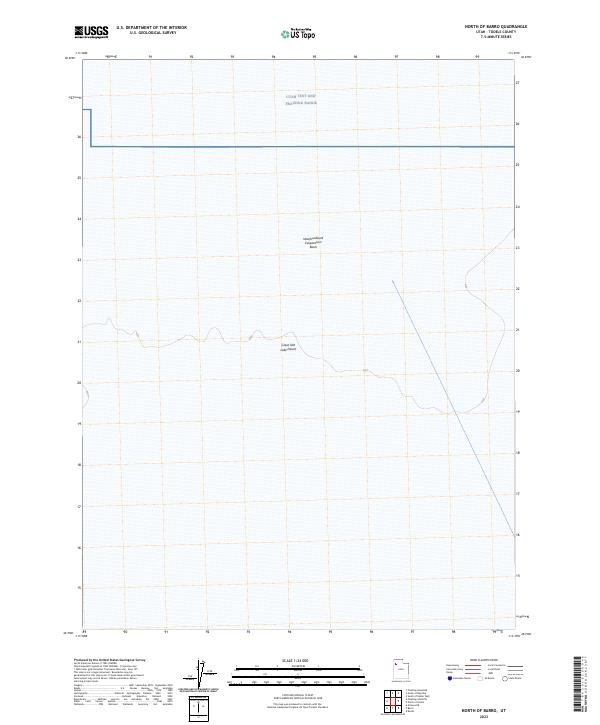 US Topo 7.5-minute map for North of Barro UT