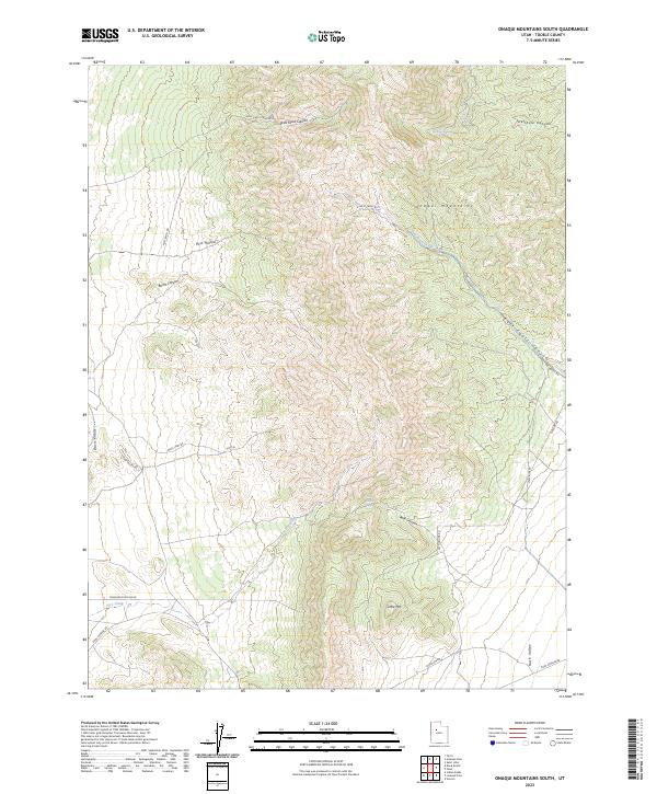 US Topo 7.5-minute map for Onaqui Mountains South UT