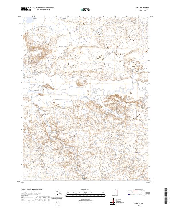 US Topo 7.5-minute map for Ouray SE UT – American Map Store