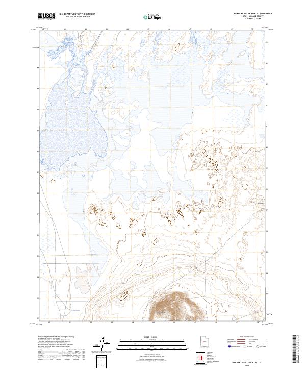 US Topo 7.5-minute map for Pahvant Butte North UT