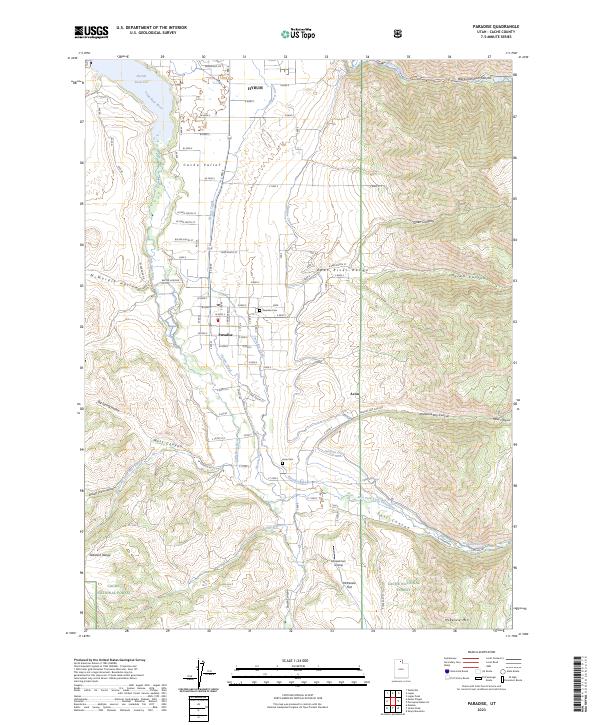 US Topo 7.5-minute map for Paradise UT