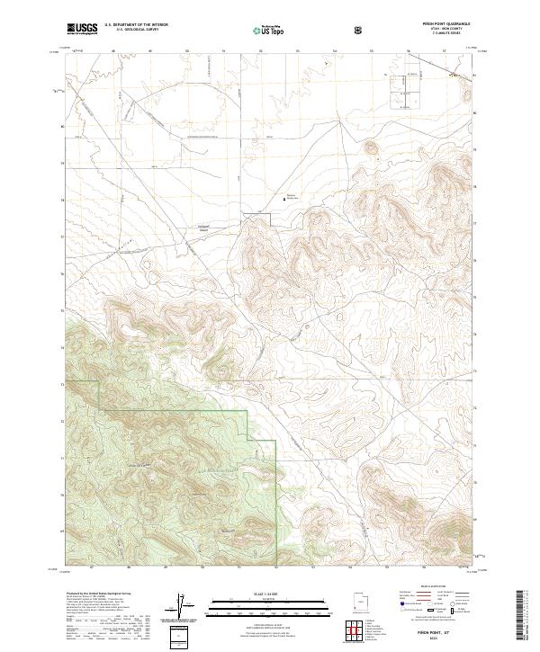 US Topo 7.5-minute map for Pinon Point UT