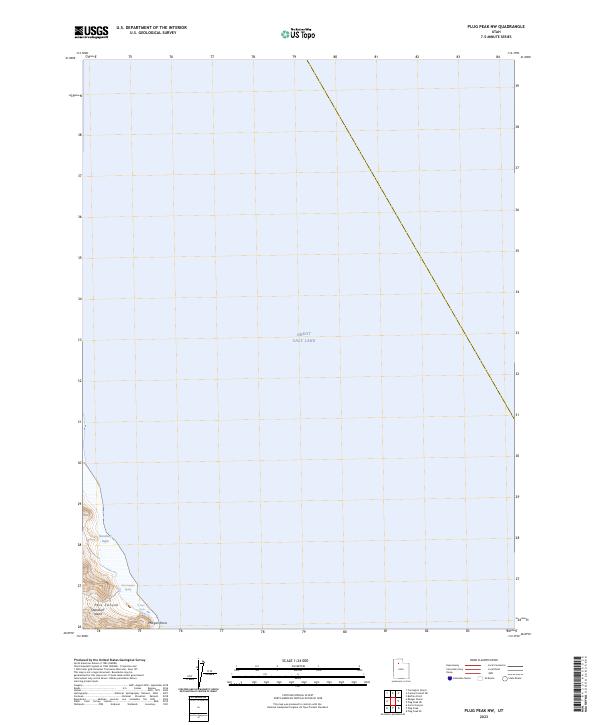 US Topo 7.5-minute map for Plug Peak NW UT