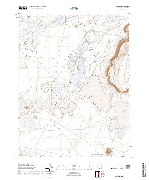 US Topo 7.5-minute map for Pot Mountain UT