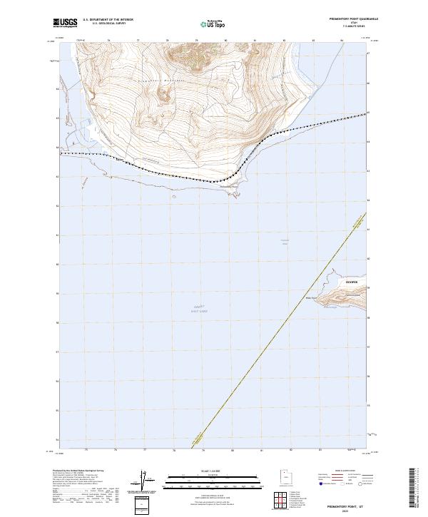 US Topo 7.5-minute map for Promontory Point UT