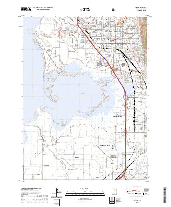 US Topo 7.5-minute map for Provo UT