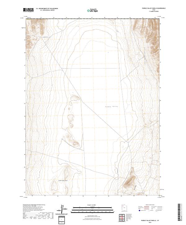 US Topo 7.5-minute map for Puddle Valley Knolls UT