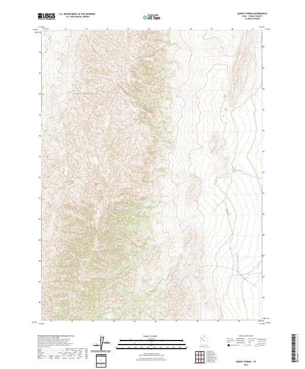 US Topo 7.5-minute map for Quincy Spring UT