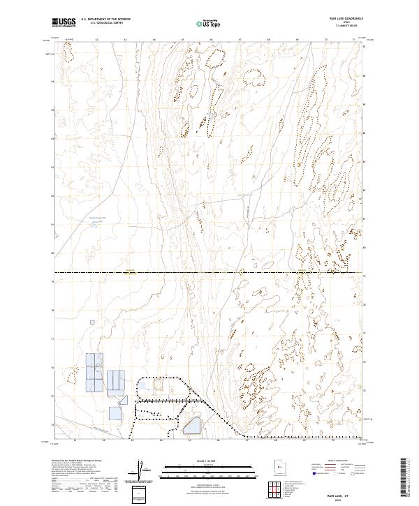 US Topo 7.5-minute map for Rain Lake UT