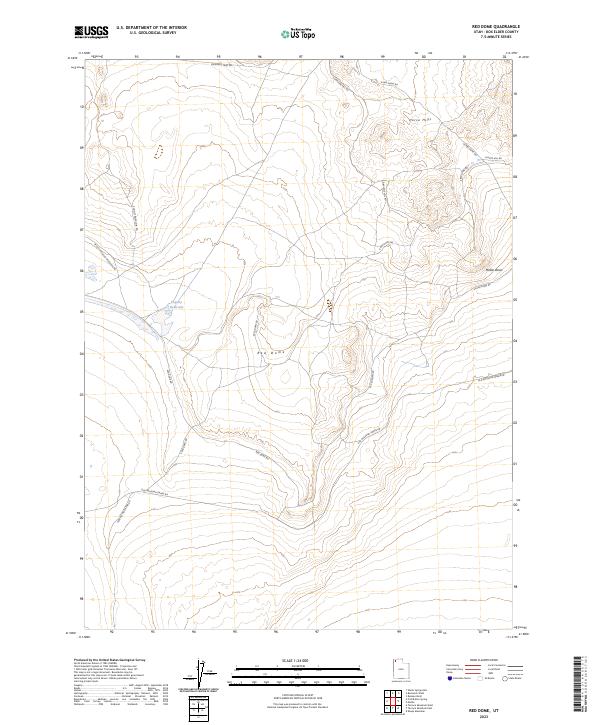 US Topo 7.5-minute map for Red Dome UT