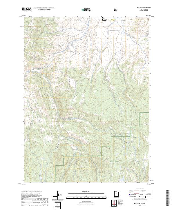 US Topo 7.5-minute map for Red Hole UTWY