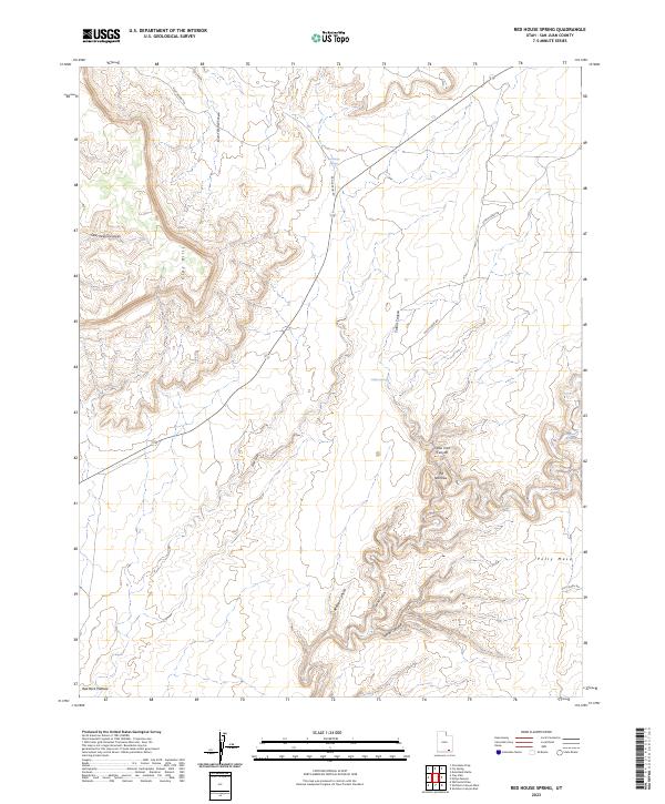 US Topo 7.5-minute map for Red House Spring UT