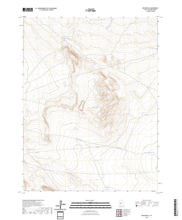 US Topo 7.5-minute map for Red Knolls UT