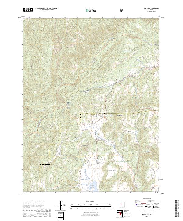 US Topo 7.5-minute map for Red Ridge UT