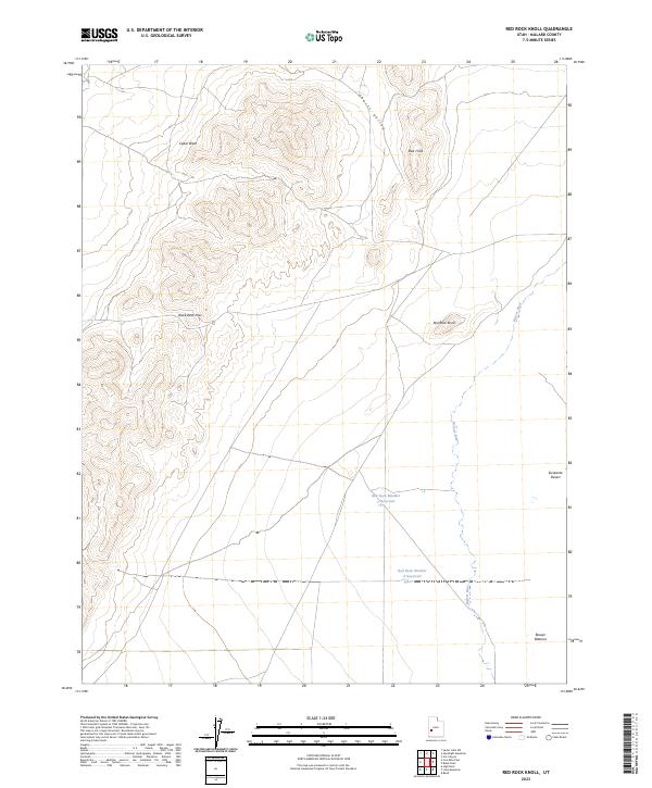 US Topo 7.5-minute map for Red Rock Knoll UT