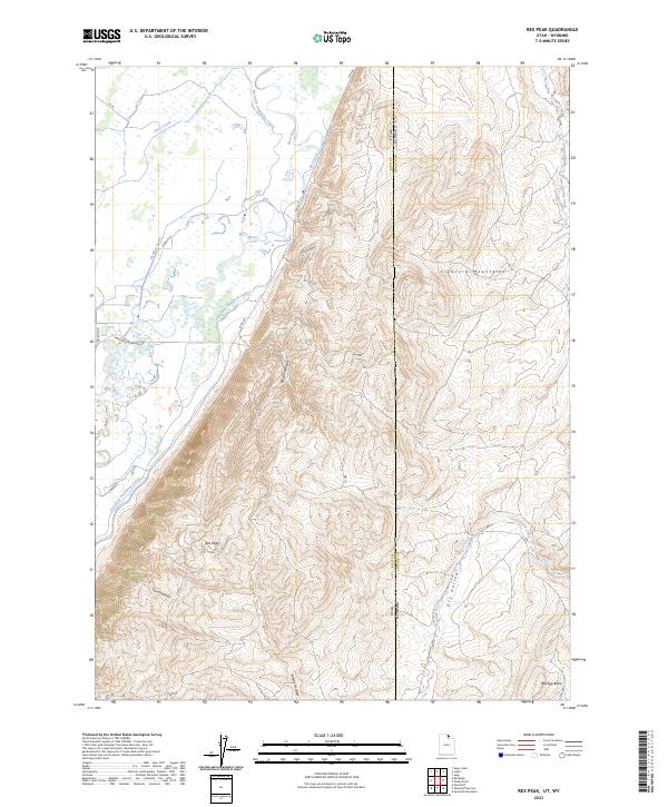 US Topo 7.5-minute map for Rex Peak UTWY