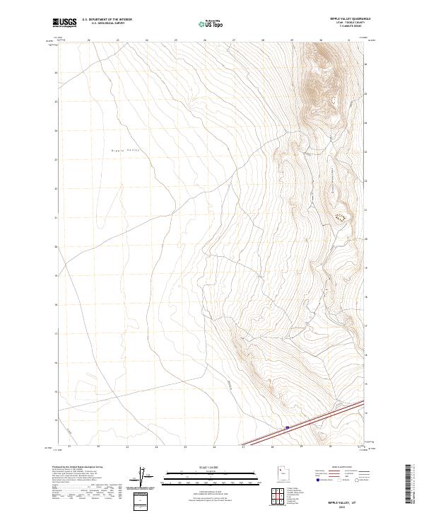 US Topo 7.5-minute map for Ripple Valley UT