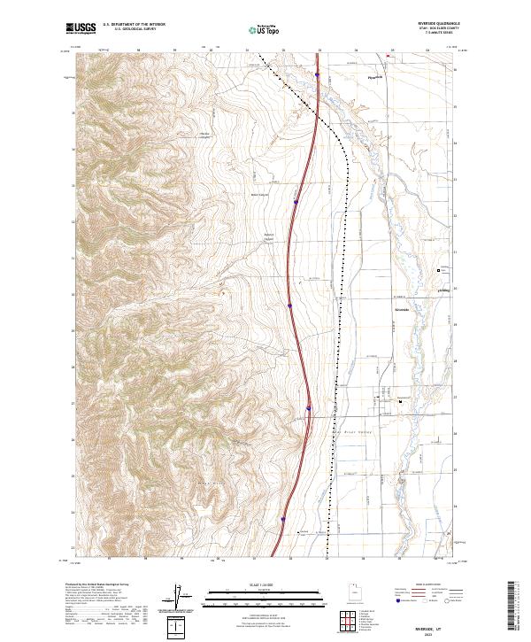 US Topo 7.5-minute map for Riverside UT